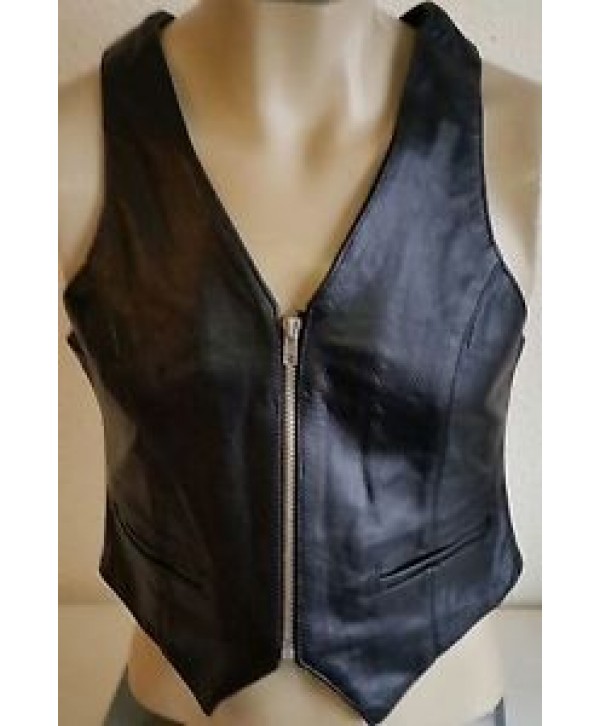 Womens Leather Fashion Vest